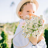 Artificial Chamomile 4Pcs, 21.7" Fake Daisy White Faux Flowers For Home Kitchen Wedding Decor