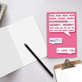 Funny Birthday Card For Mom, Mom Birthday Card For Mother Wife Her, Thank You Card For Grandma Stepmom, Cute Greeting Card For Parents, Mother'S Day Card From Kids