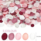 200Pcs Large Silk Rose Petals Artificial Scatter Flower Petals With Gift Box For Bridal Shower Romantic Night Wedding Aisle Reception Table Centerpieces Decor
