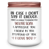 Valentines Day Gifts For Her, Anniversary Wedding Birthday Romantic Valentines Gifts For Girlfriend, Wife, Women, Unique Valentine Girlfriend Gift, Soy Wax Lavender Scented Candle