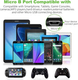 3 Pack 10FT Micro USB Cable Long Nylon Braided Fast Charging Cord for Android