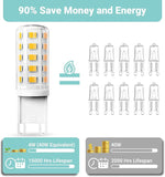 6 Pack G9 LED Bulbs 4W 40W Equivalent 3000K Soft Warm White 450 Lumens Non Dimmable