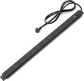 Heavy Duty Metal Surge Protector Power Strip 12 Outlets 600J 6FT Extension Cord Black