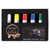 Artist Oil Paint - 40 Ml Set Of 5 - Classic Colors - Non-Yellowing, Rich & Creamy Consistency, Maximum Pigment Load, Small Batch Milled Oil Paints Developed For Professional Artists