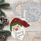 Christmas Santa Claus Metal Cutting Dies For Card Making Supplies, Christmas Santa Claus Die Cuts Embossing Stencil Template Tool For Diy Scrapbooking Paper Card Photo Album Craft Decoration