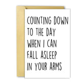 Happy Love Card For Fiance Fiancee, Sweet Long Distance Relationship Gifts For Him Her, Funny Anniversary Card For Boyfriend Girlfriend, Unique Miss You Gift Idea For Husband Wife