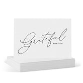 Threekin Thank You Cards With Envelopes - 25-Pack Folded 3.5 X 5" Cards For Weddings, Business, Holidays, Graduations & More | All-Occasion Stationery | Heavyweight Matte Cardstock, Blank Inside