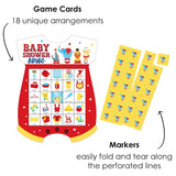 Big Dot of Happiness Carnival - Step Right Up Circus - Picture Bingo Cards and Markers - Carnival Themed Baby Shower Shaped Bingo Game - Set of 18