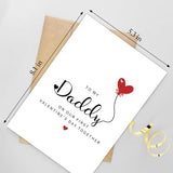 1St Valentine'S Day Card For New Dad, Daddy First Valentines Day Card From Baby Girl Boy, To My Daddy On Our First Valentine'S Day Together