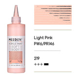Soft Body Acrylic Paint: Light Pink Matte Finish - 250Ml/8.45Oz Bulk Acrylic Colors In Ergonomic Bottle - Fluid Flow Art Paints For Artists Canvas Painting