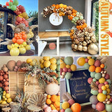 Fall Balloon Arch Kit Burnt Orange Yellow Green Brown Gold Thanksgiving Decor