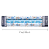 Bear Baby Shower Wrapping Paper - Mini Roll - 3 Rolls - 17 Inch X 120 Inch - Adventure Bear In Airplane And Party Design For Baby Shower, Boy Birthday