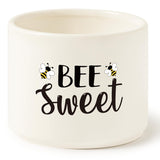 Summer Bee Sweet Candy Dish Cauldron,Summer Mini Ceramic Candy Bowl Tiered Tray Decor, Snack Serving Bowl Party Favor Desktop Decoration For Home Kitchen Events(Bee Sweet)
