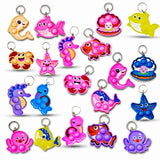 20 Packs Bulk Ocean Animal Classroom Students Prize, Mini Sea Creature Holiday Party Favors