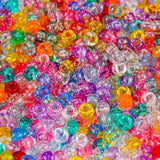 1000+pcs Glitter Pony Beads, 9mm Acrylic Beads for Bracelets & Crafts DIY
