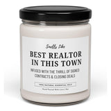 -Best Realtor Gifts – Funny Realtor Candle Real Estate Agent Appreciation Gift, Closing Gift For Realtors, Housewarming, Home Sale Present – 9Oz Soy Wax Candle