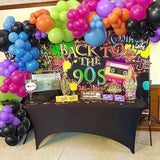 80'S And 90'S Party Decorations - 196 Pcs 80S 90S Theme Birthday Party Balloon Garland Arch Decorations, Disco Radio Roller Skate Foil Balloon Arch For 80S 90S Hip Hop Party Supplies