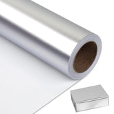 Matte Metal Silvery Wrapping Paper, Solid Color Paper,Gift Wrapping Paper,Perfect For Wedding,Valentine'S Day,Birthday, Christmas,Baby Shower,Diy Bouquet (17 Inches X 32.8 Feet)