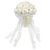 Wedding Bouquets For Bride Bridesmaid Hand Bouquet Diamond Artificial Flowers For Wedding Marriage Proposal Party Valentine'S Day Church Home Decoration (Champagne)