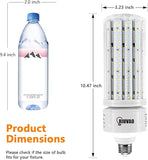 2 Pack 100W LED Corn Light Bulbs E26 E39 Base 5000K Daylight 15000 Lumens 1000W Equivalent Waterproof