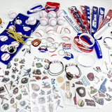 Baseball Party Favors,206Pcs Baseball Goodie Bags With Mini Stress Balls, Keychains, Tattoos, Stickers For Baseball Party Decorations Supplies Sport Themed Birthday Party, Classroom Reward, Kids Event