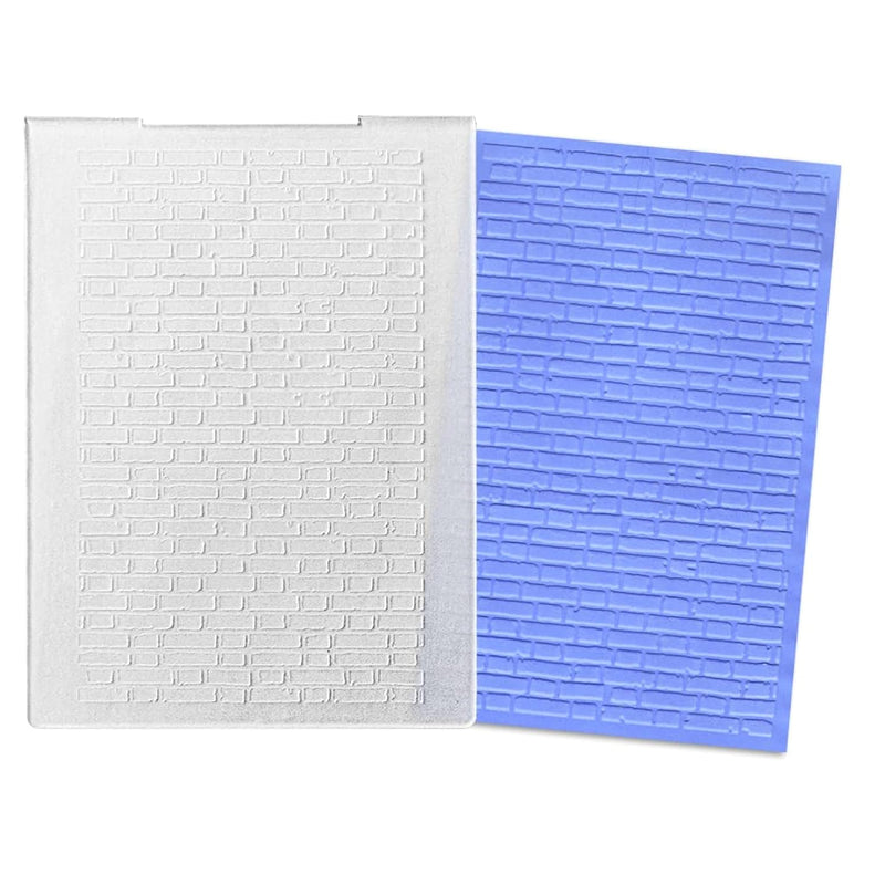 Plastic Embossing Folders For Card Making, Brick Wall Pattern Backgrou