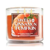 Bath and Body Works Thankful Candle Sweet Cinnamon Pumpkin 3 Wick 14.5 oz
