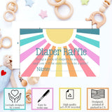 Diaper Raffle Tickets For Baby Shower – Pack Of 20 2” X 3.5” Little Ray Of Sunshine Double Sided Game Cards, Stock Up On Diapers Only Made In The Usa