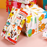 Happy Birthday Wrapping Paper For Kids Girls Women Adults Boys Men, 7 Sheets Birthday Gift Wrapping Paper, Folded Flat 20X28 Inches Each