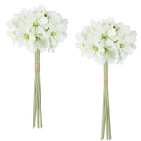 2 Bouquets Cosmos Artificial Flowers Faux White Daisies Silk Wildflowers With Stems For Wedding Party Home Kitchen Garden Indoor Decor(White)