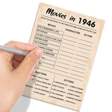 80Th Birthday Party Games, Movies Of 1946 Games, Birthday Party Supplies For Adults, Fun 1946S Party Game?Pack Of 30 Cards
