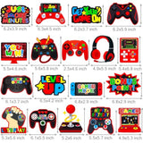 Video Game Birthday Hanging Swirls Red Video Game Party Decorations 20Pcs Game On Ceiling Streamers Gaming Birthday Party Hanging Decorations Or Level Up Birthday Baby Shower Supplies