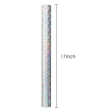 Silver Polka Dot Wrapping Paper Roll -17 In×32.8 Ft 1 Roll Metallic Holographic Foil Gift Wrap For Birthday, Wedding, Baby Shower, Valentine'S Day - 46.5 Sq.Ft.