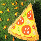Pizza Pinata - Food Themed Birthday Party Decorations, Table Centerpiece (Small, 16.5 X 13.5 X 3 In)