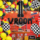 134PCS Race Car Balloon Garland Kit - Racing Theme Birthday Party Decorations