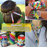 900pcs Colorful Pony Beads – 6x9mm Plastic Beads for Bracelets & Crafts