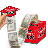 2026 Graduation Money Box Red, Class Of 2026 Cash Gift Box, Graduation Party Money Holder Box, Congrats Grad Decorations For High School & College
