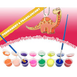 Suncatcher Paint - 2 Strips + 2 Brushes - Stained Glass Window Art Paint Craft Transparent Sun Catcher Paint Set