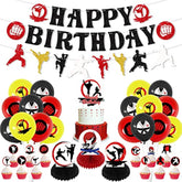 Karate Sports Party Supplies - Taekwondo Birthday Banners, Cake Toppers, Table Centerpieces, Balloons For Boy Girl Party