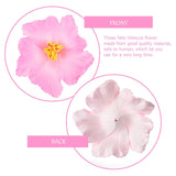 10Pcs Hibiscus Flowers Decor Artificial Flower Head Diy Hawaii Flower Flowers Neck Loop Tropical Party Decoration Photo Props For Wedding Hawaiian Luau Party