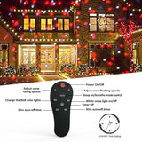 Christmas Snowfall Projector Lights, Led Light Projector,Outdoor Holiday Lights With Clear Rotating Snow Falling Lamp For Halloween Xmas Party Garden Landscape Decoration