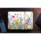 Vibrant Floral Mouse Pad - Colorful Waterproof Desk Mat For Women & Girls, Non-Slip & Machine Washable For Computer, Laptop, Office - 10.2" X 8.3"In