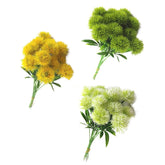 15Pcs Silk Dandelion Flowers Home Decorative Plastic Fake Artificial Flowers For Home Party Wedding Green Real Touch Decoration(7.87Inch)