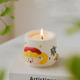 Cai Shen Cup Scented Candle, 380G God Of Fortune Chinese Style Soy Wax Candle For Make A Fortune,Feng Shui Decorative Candle For Birthday, Holiday, Home Decor