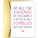 Rude Funny Mothers Day Card For Mom, Cheeky Mothers Day Card From Daughter Son, Of All The Fannies In The World...