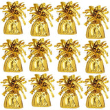 Metallic Gold Balloon Weights 12-Pack, 5.5" Party Favors