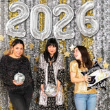 16 Inch Silver 2026 Number Balloons New Year Party Supplies
