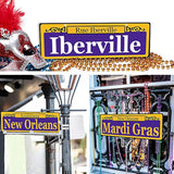 Mardi Gras Carnival Party Street Sign Decoration 16Pcs
