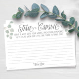 Time Capsule Message Cards (50 Count) - Baby Shower Or 1St Birthday Game Activity