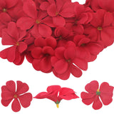 100 Pcs 2.8" Hawaiian Plumeria Frangipani Flower Heads Artificial Flower Heads For Wedding Flowers Garland Diy Jewelry Hair Clips Headbands Accessories(Red)